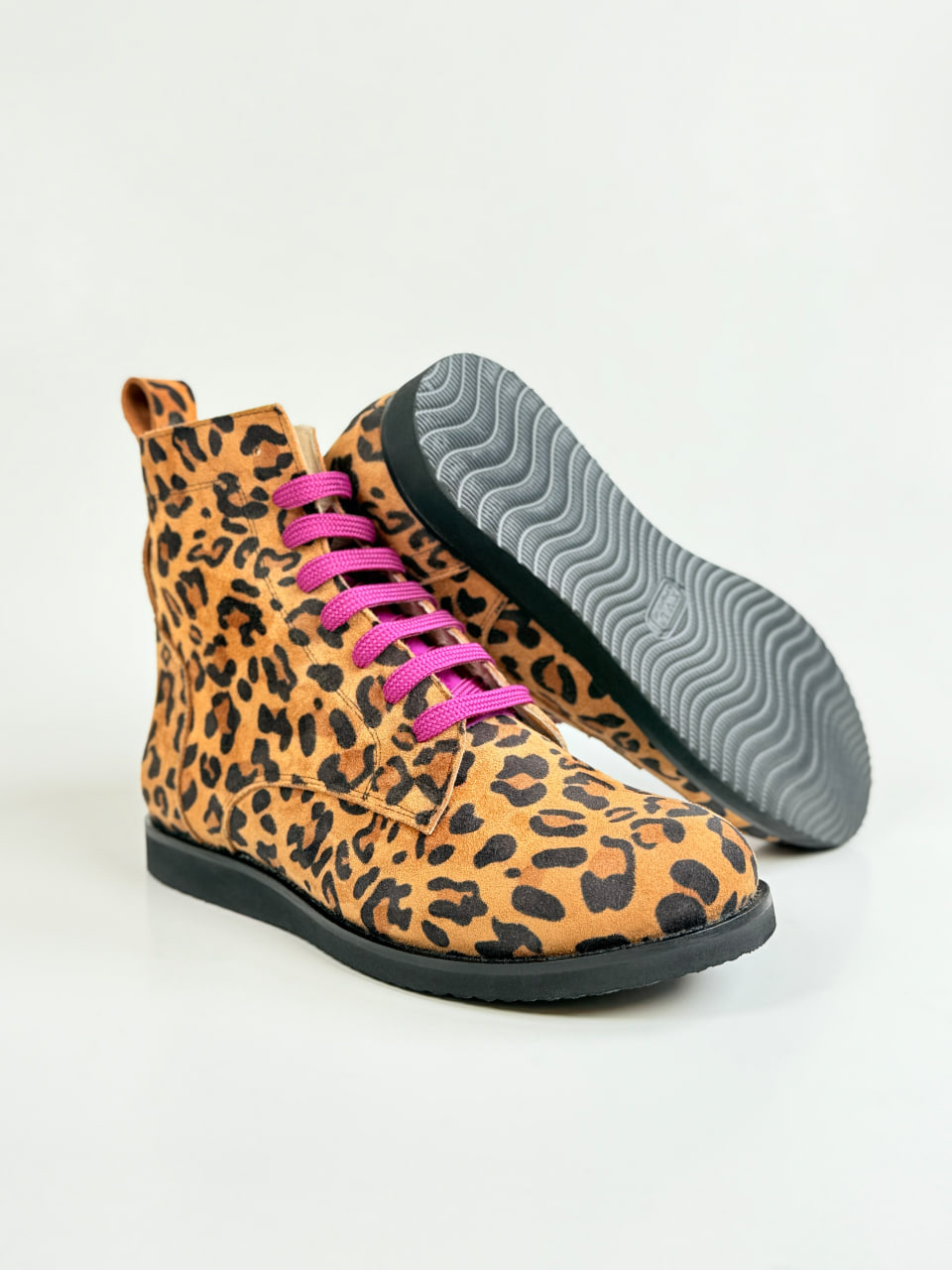 Harlem Boots Leopard Suede & Purple Tongue | HS × LaTasha Barnes Edition