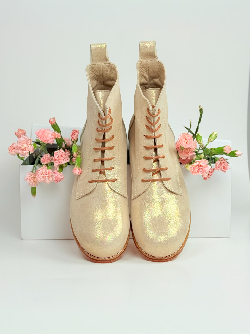 Harlem Boots Golden Suede 2 cm heel