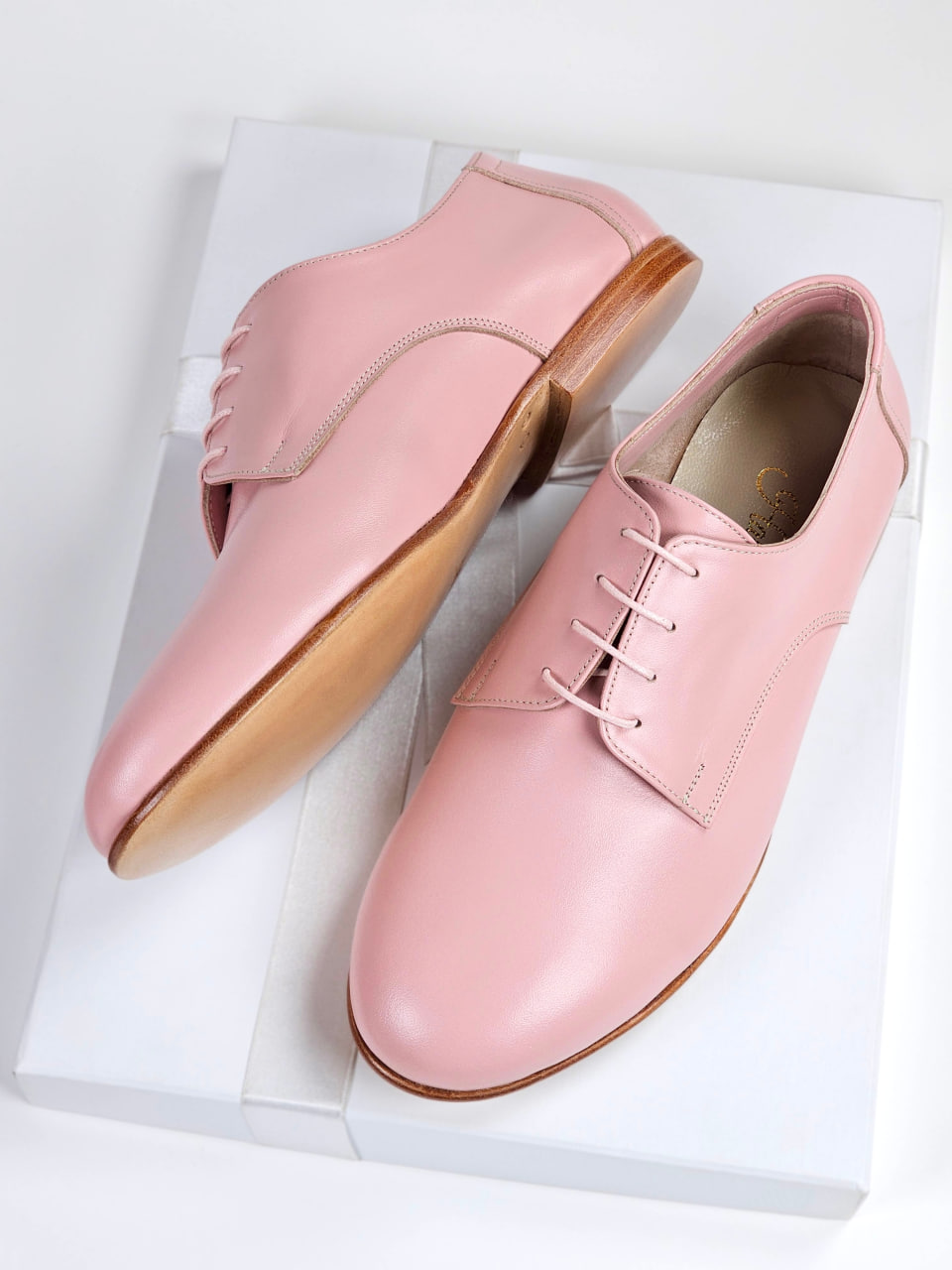 Frankie Soft Pink Leather 1 cm