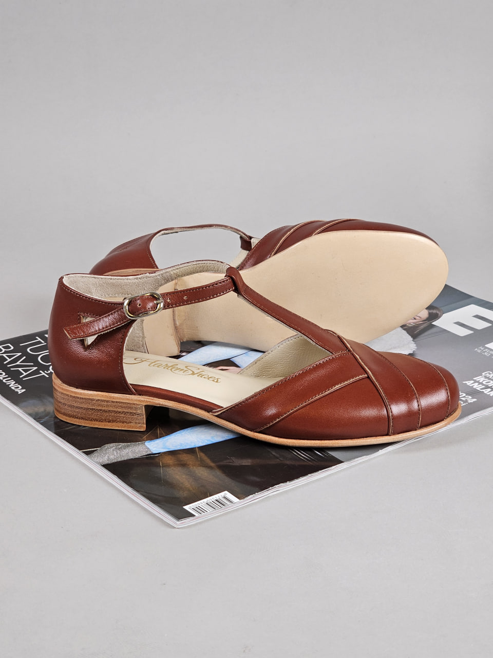 Sugar Brown Leather 2 cm heel