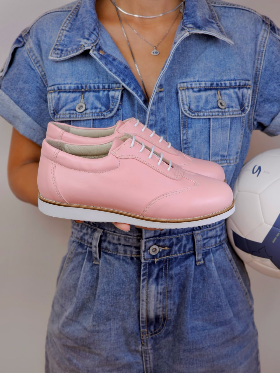 New York Vegan Pink Leather with Eva sole