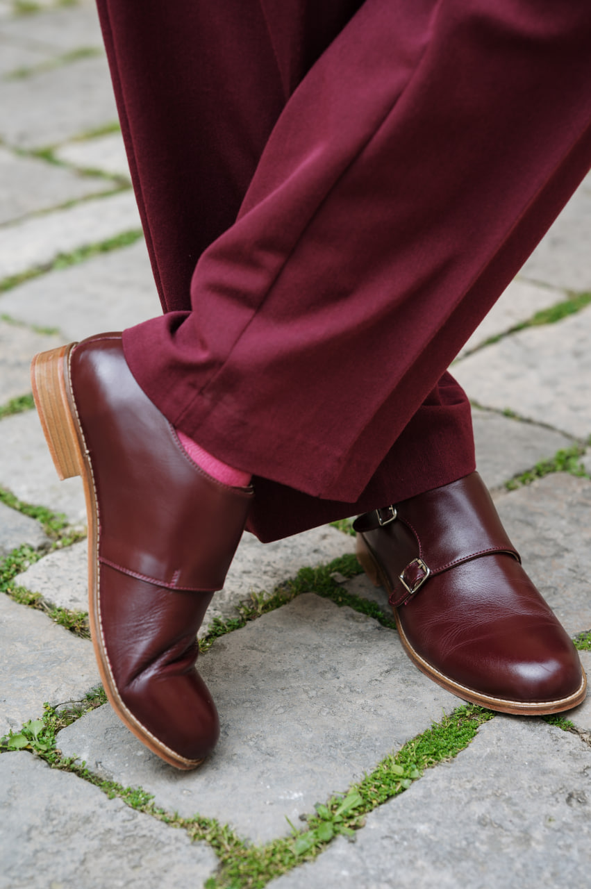 Monk Bordeaux Leather
