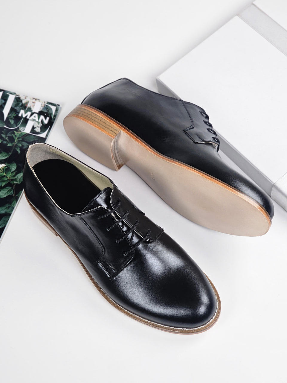 Jazz Slide Black Leather 2 cm heel