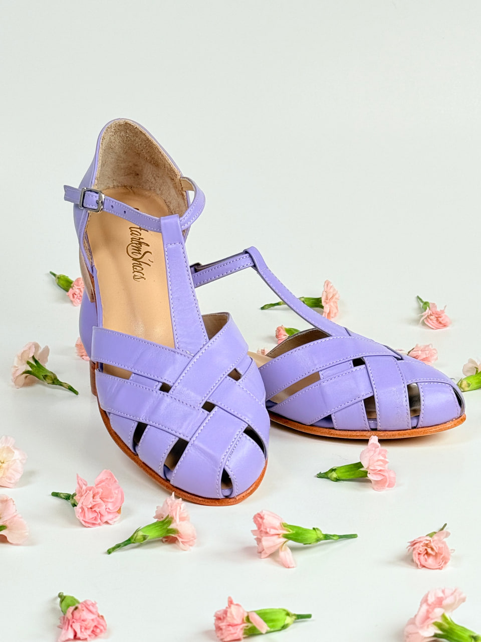 Summer Lilac Leather 1.5 cm heel