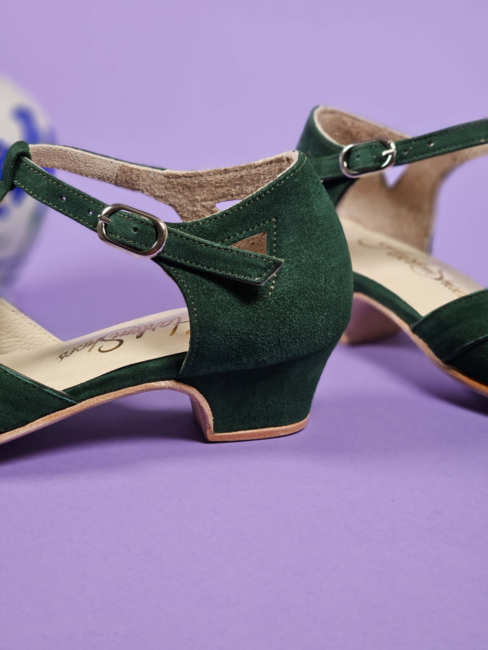Sugar Emerald Suede 4 cm heel