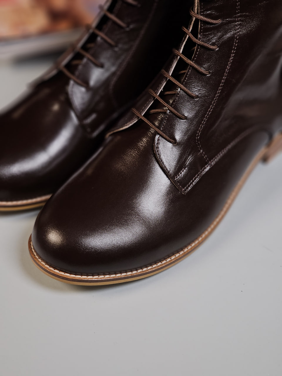 Harlem Boots Dark Chocolate Leather 2 cm heel