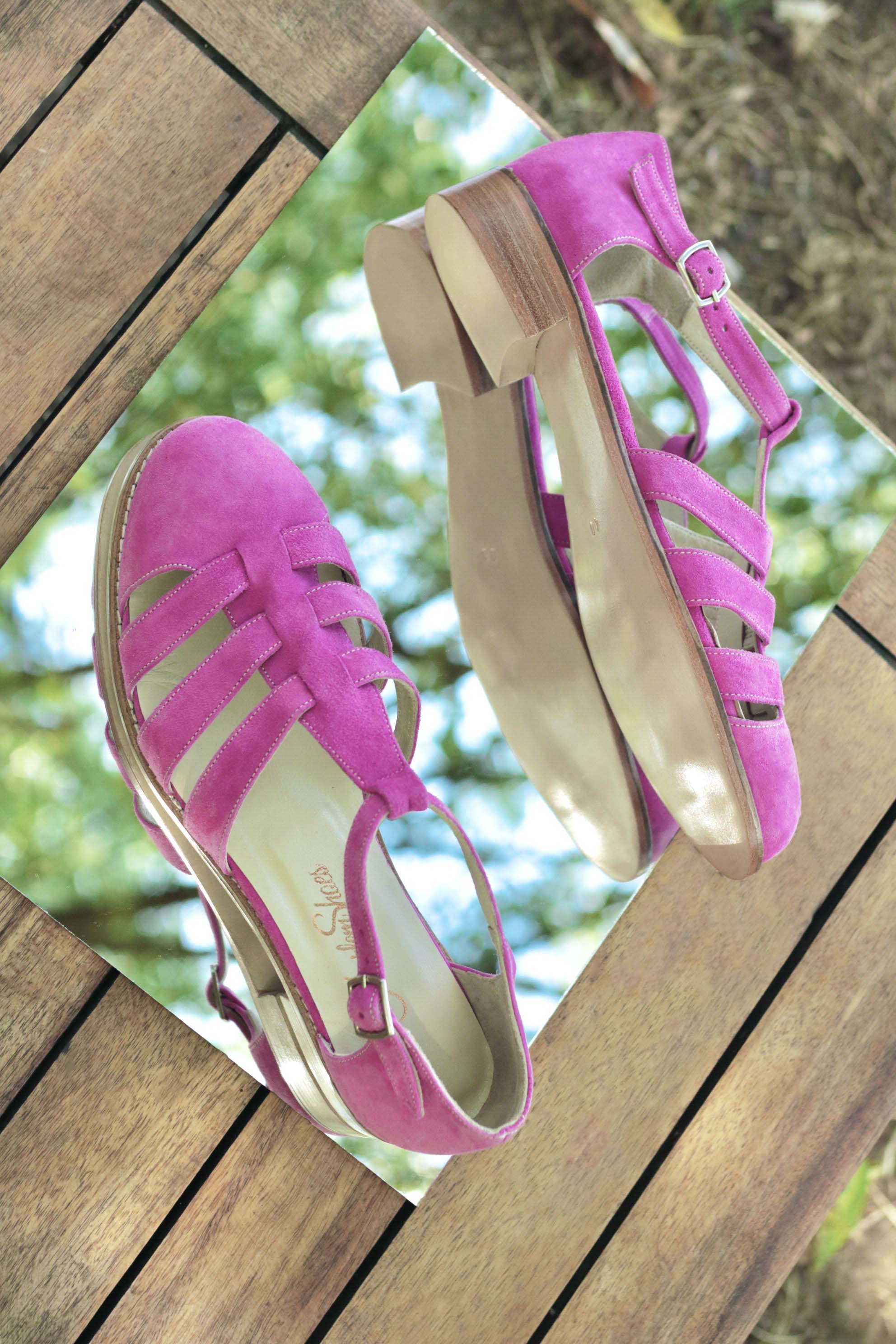 Sandals Pink Suede 2 cm heel