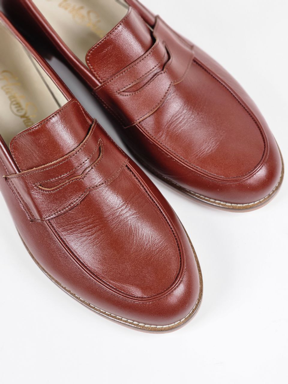 Loafers Brown Leather 2 cm heel