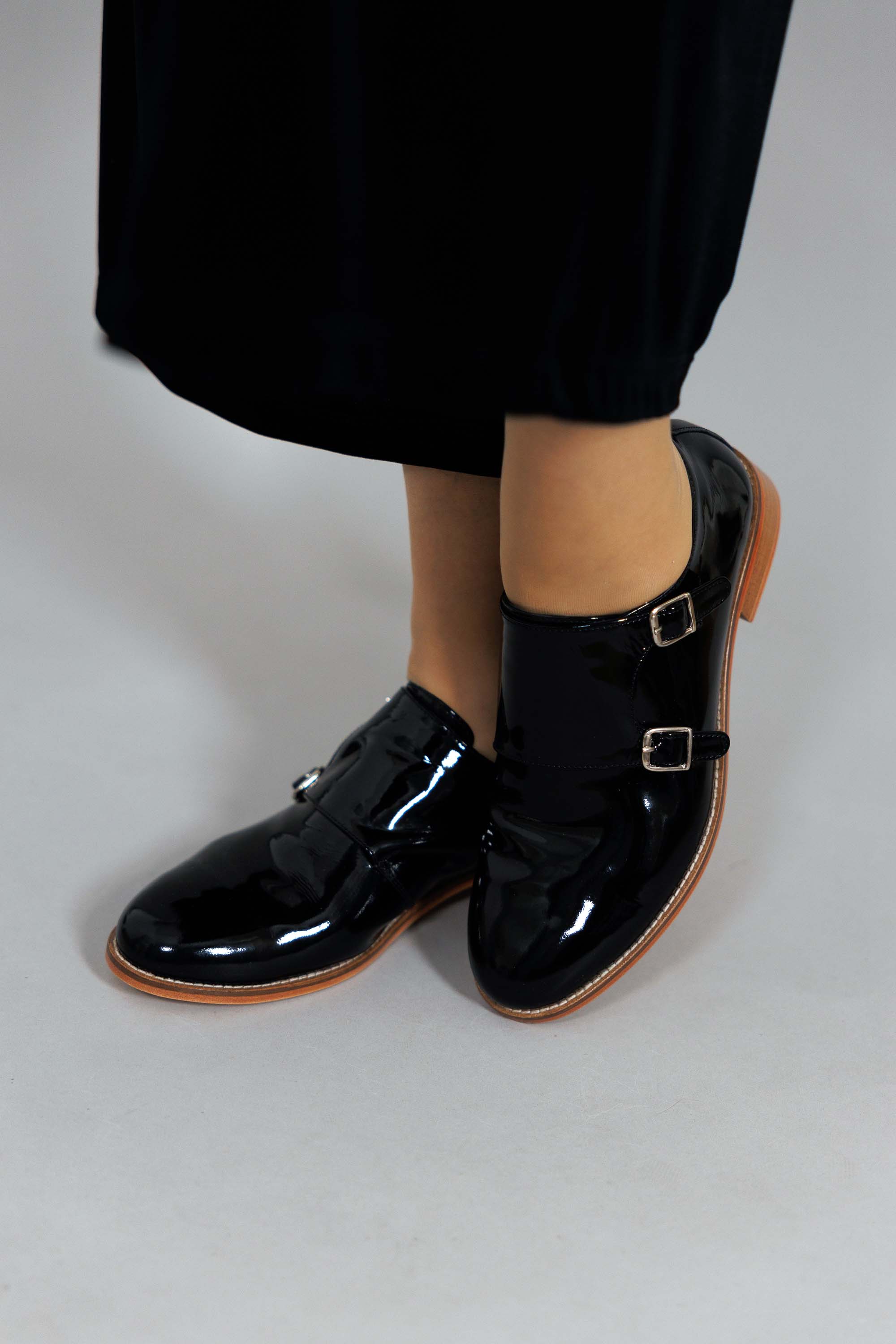 Monk Black Patent Leather