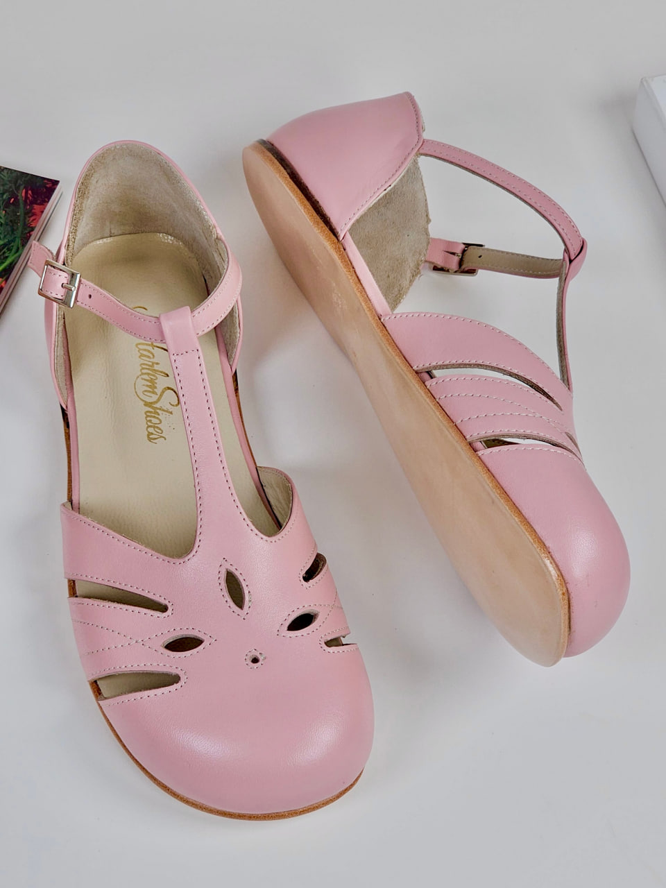 Barefoot Rosy Pink Leather Zero Drop