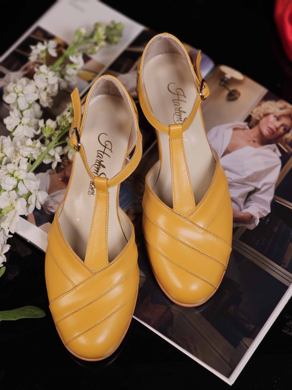 Sugar Yellow Leather 4 cm heel