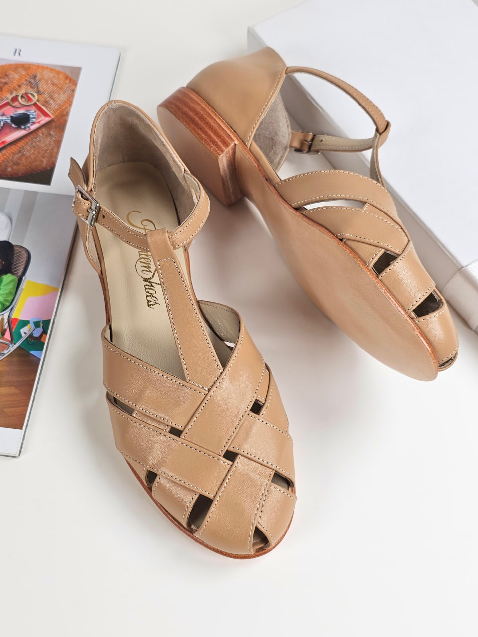 Summer Tan Leather 1.5 cm heel