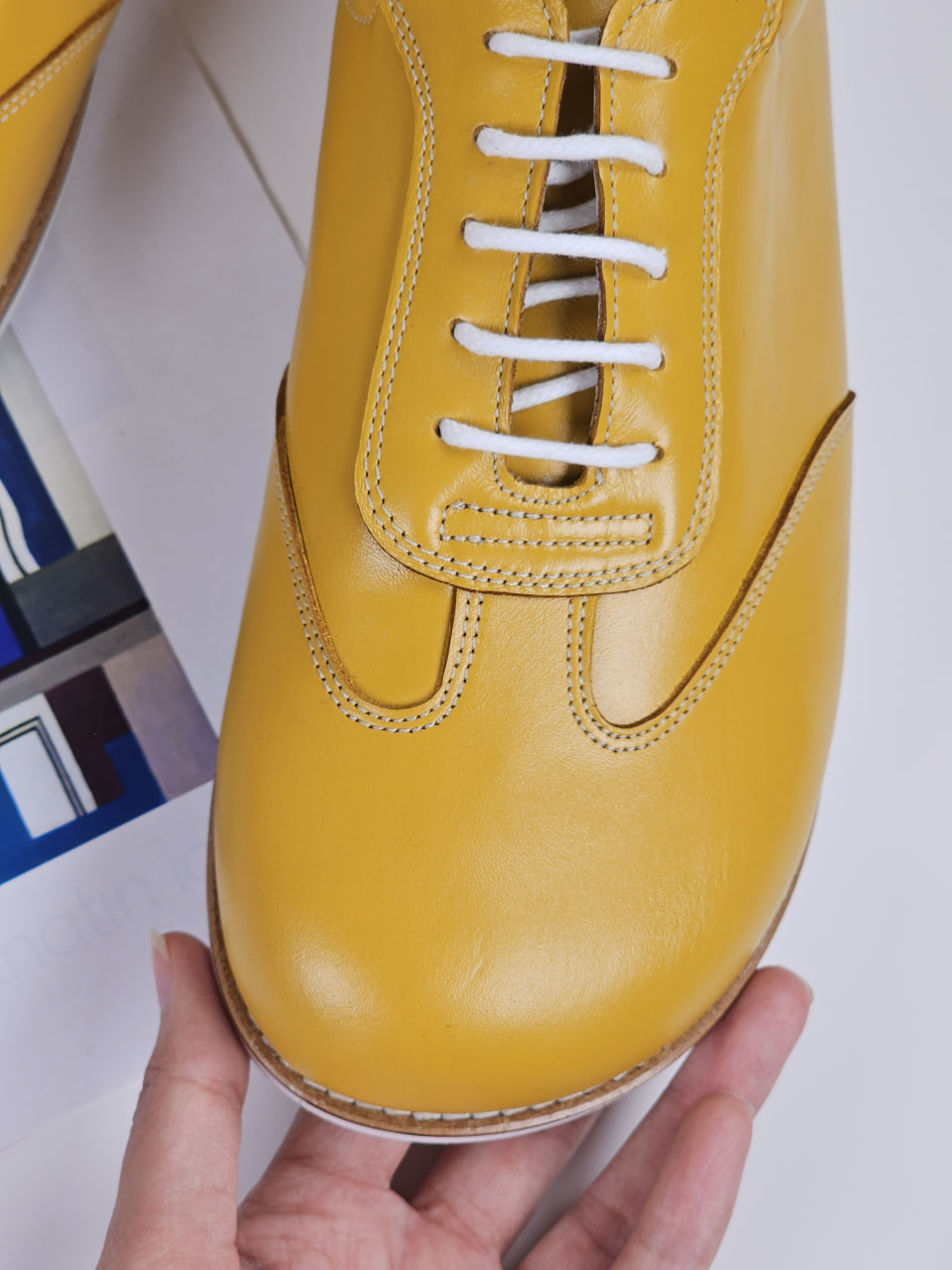 Barefoot New York Yellow Leather
