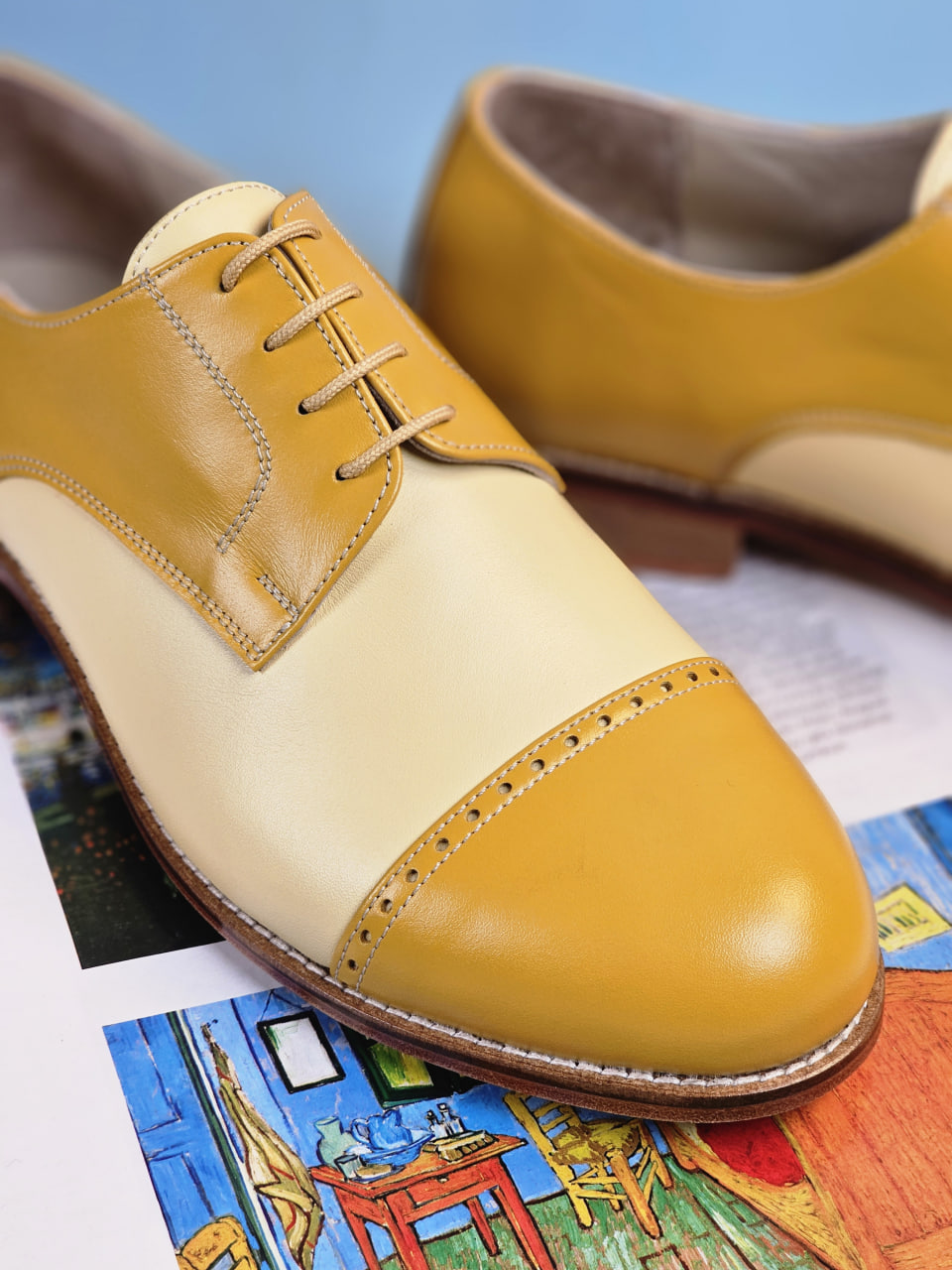 California Yellow & Yellow Lemon Leather 2 cm heel