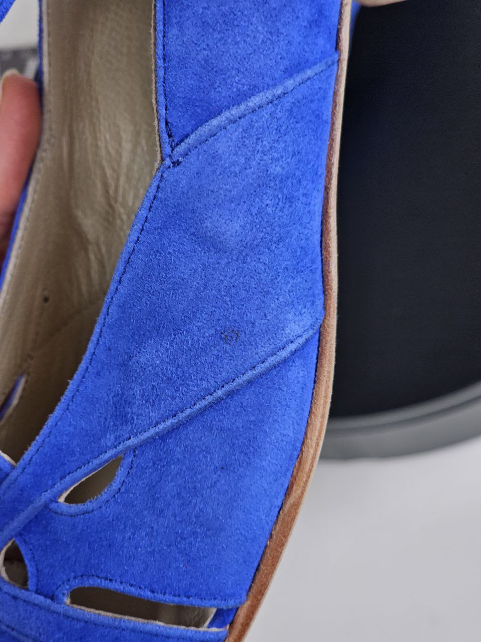 Spring Blue Suede 4 cm heel