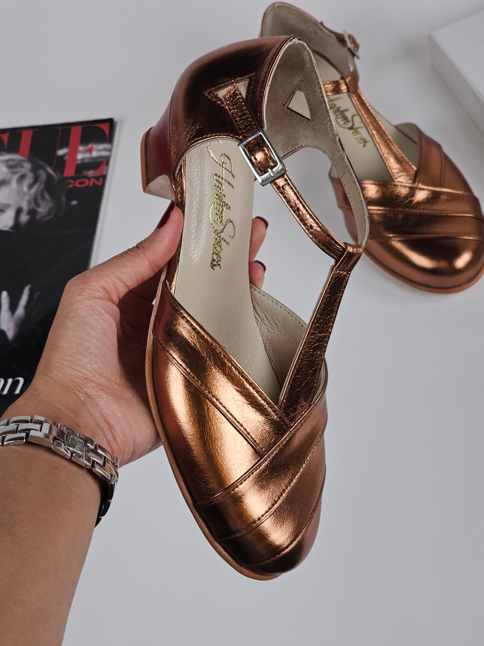 Sugar Bronze Leather 4 cm heel