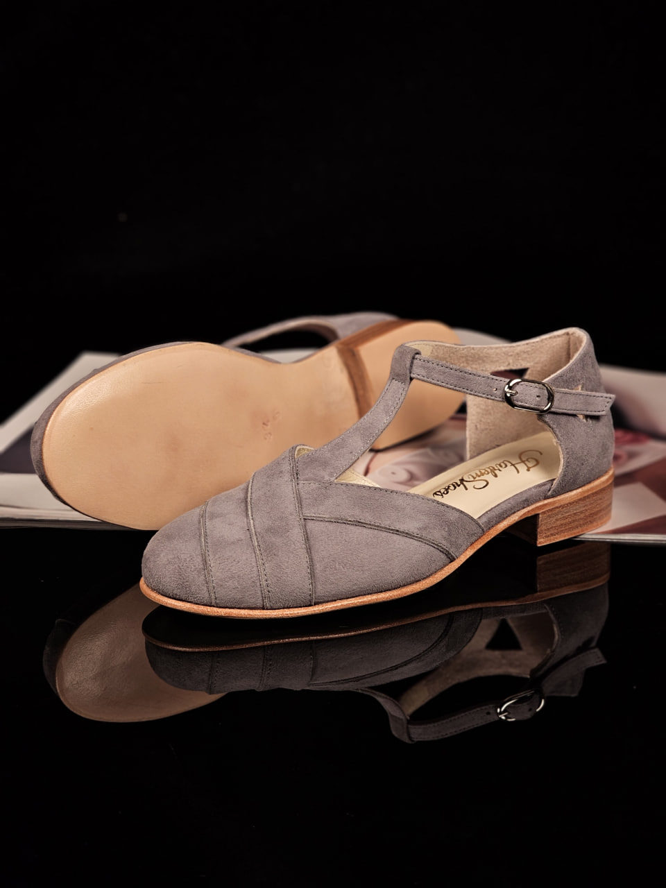 Sugar Grey Suede 2 cm heel