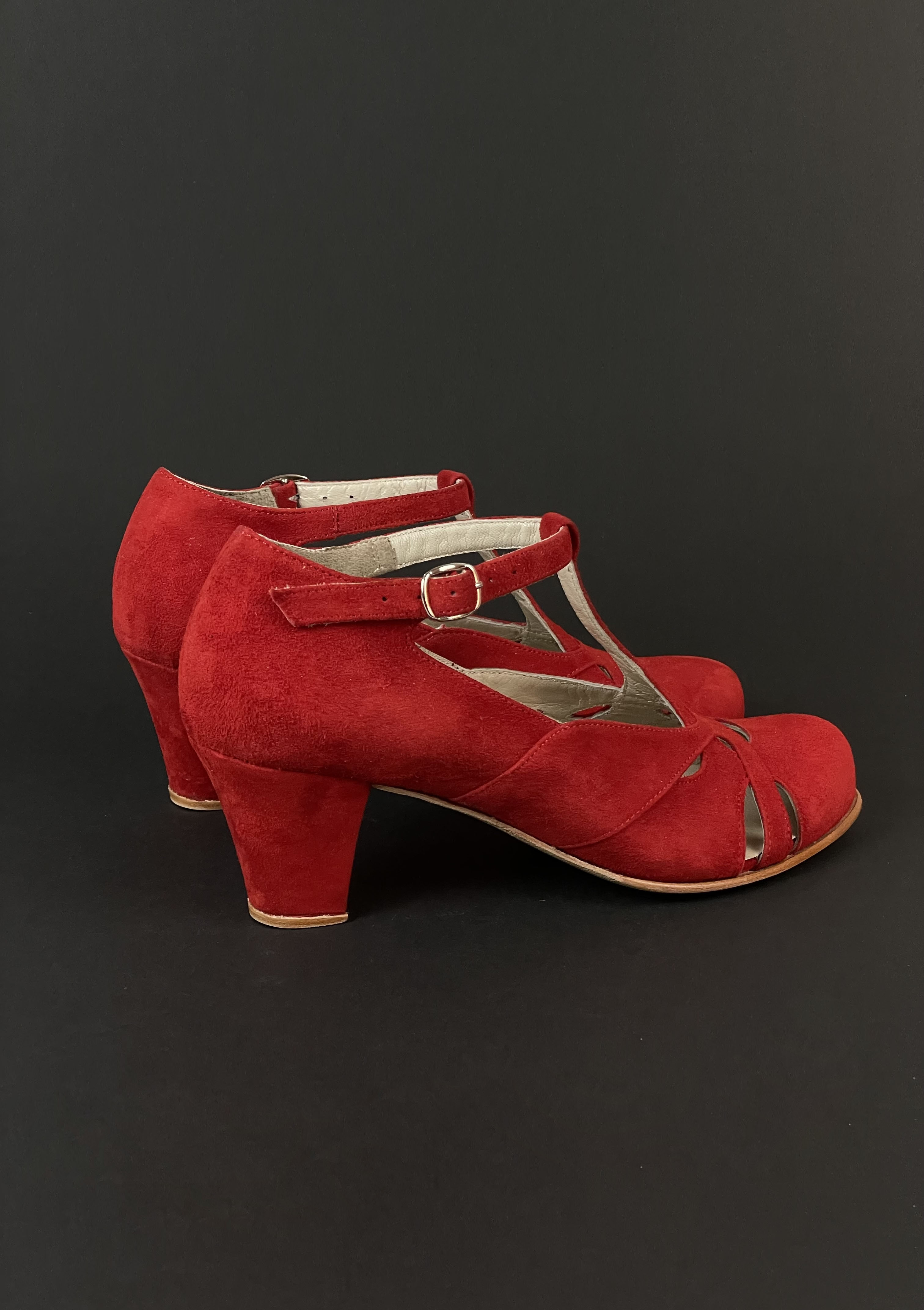 Spring Red Suede 6 cm Balboa heel