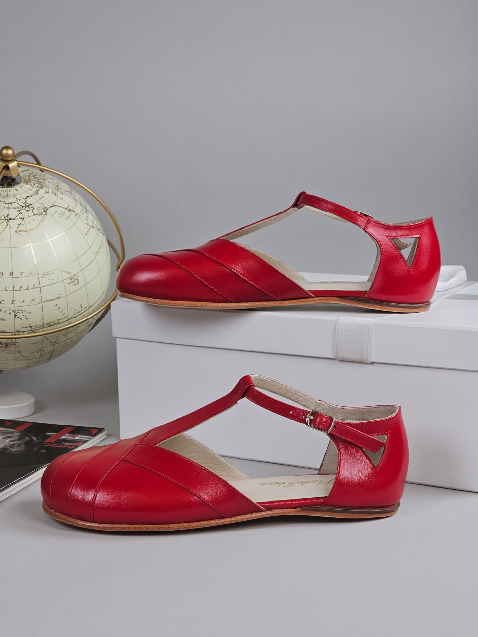 Barefoot Sugar Red Leather Zero Drop