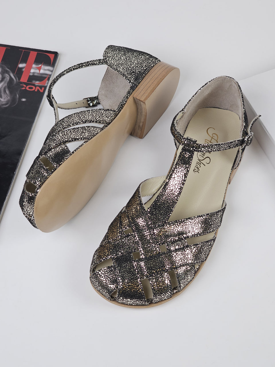 Barefoot Summer Grey Stone Suede 2 cm heel