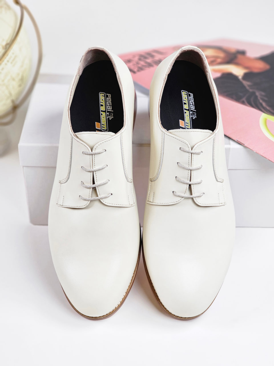 Jazz Slide Broken White Leather 2 cm heel