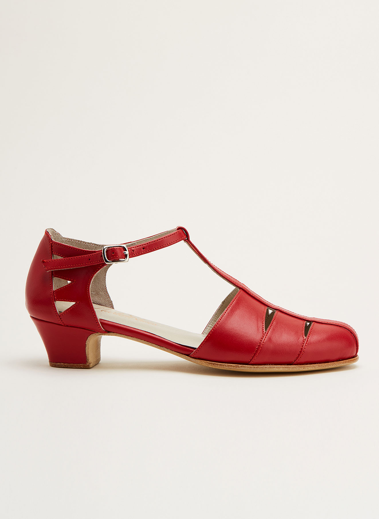 Harmony Red Leather 4 cm heel