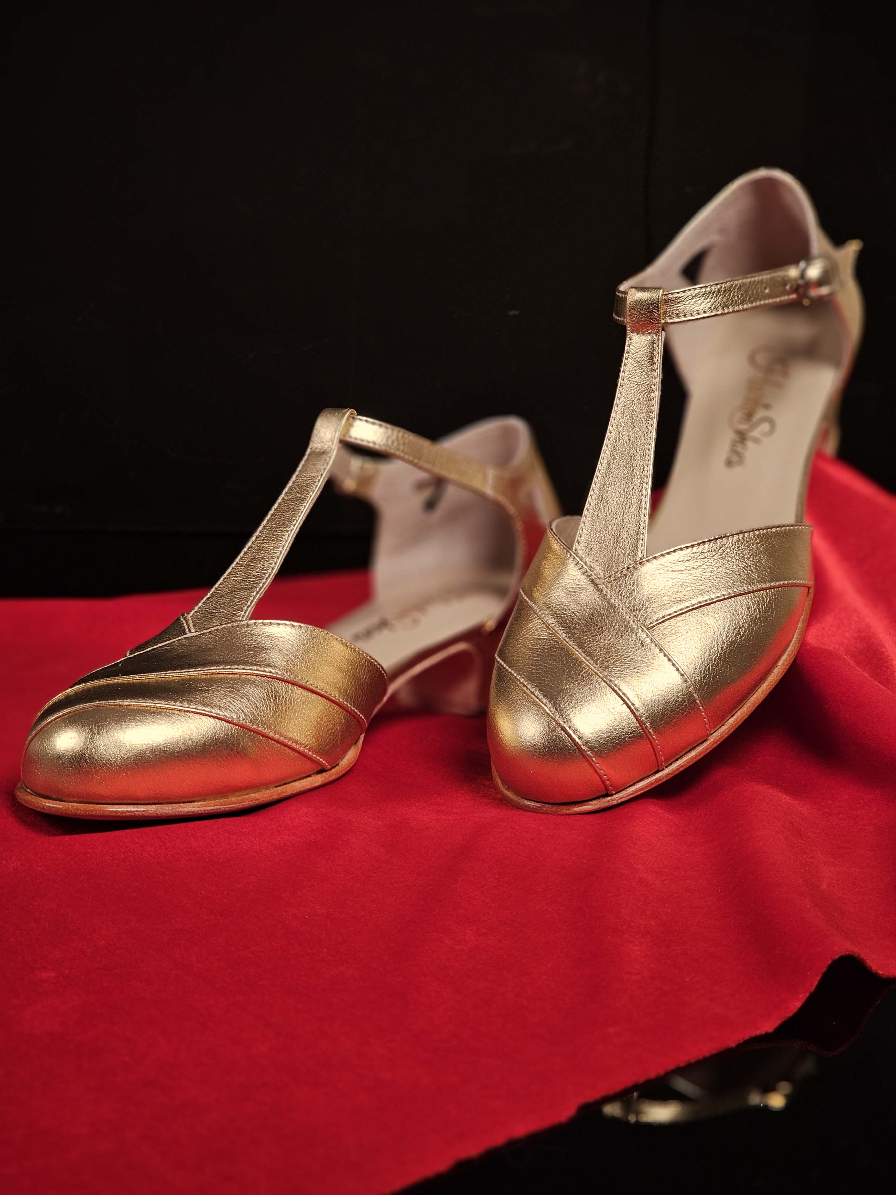 Sugar Gold Leather 4 cm heel