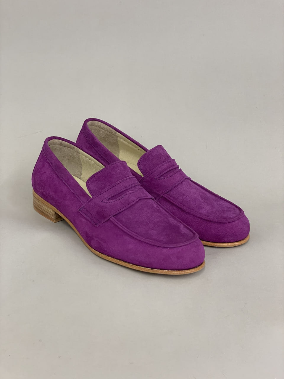 Loafers Violet Suede 2 cm heel