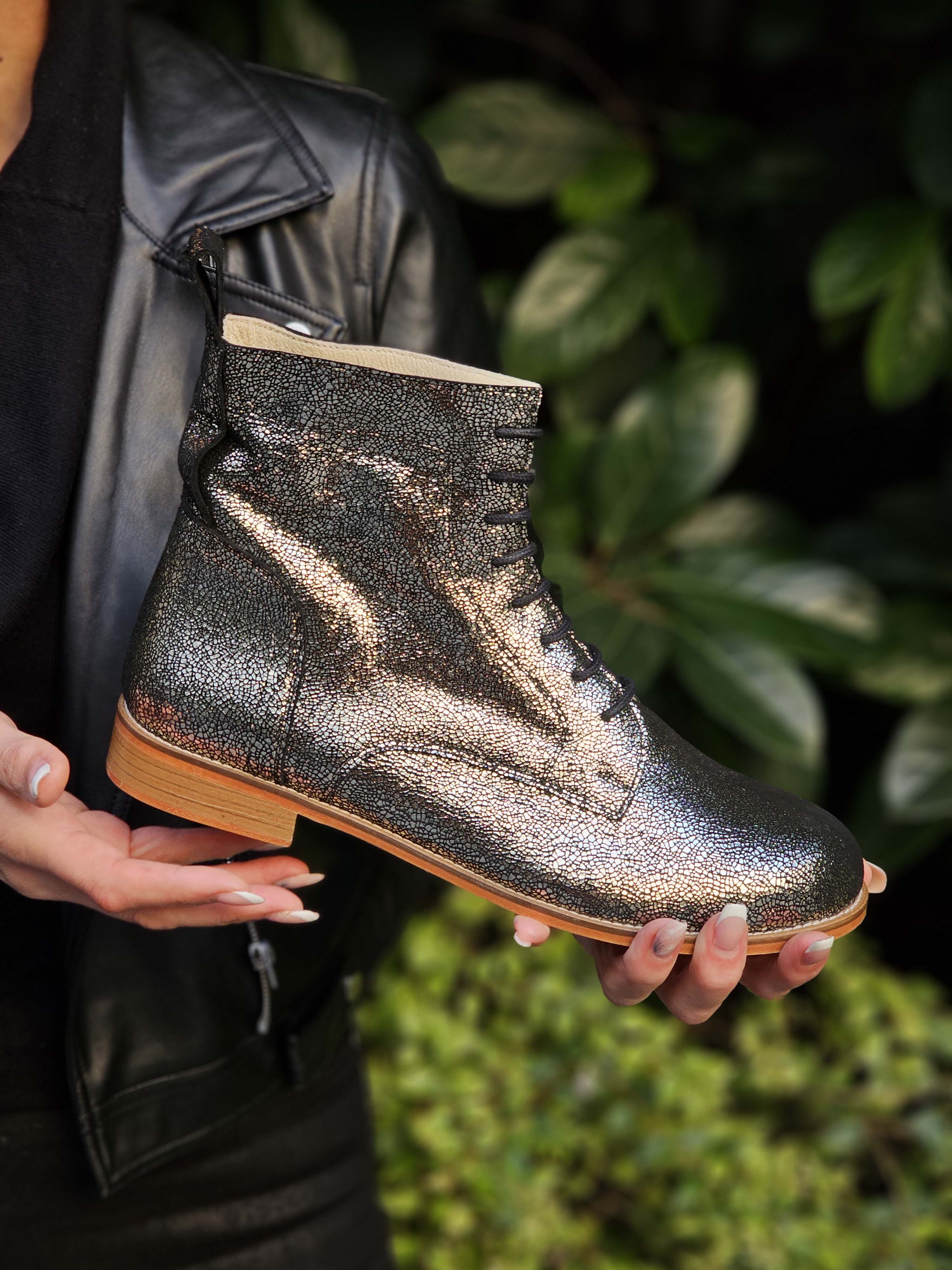 Harlem Boots Grey Stone Suede 2 cm heel