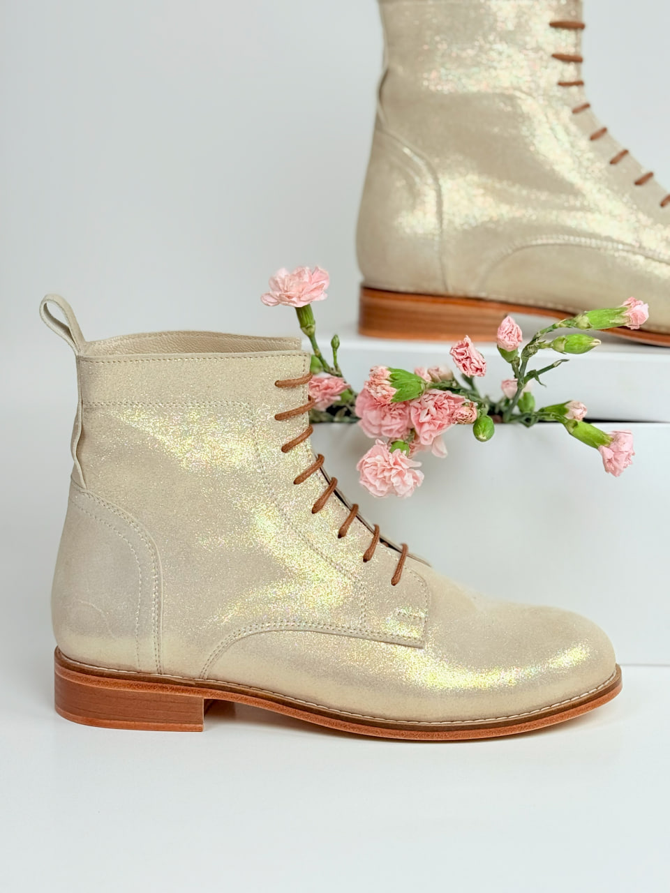 Harlem Boots Golden Suede 2 cm heel