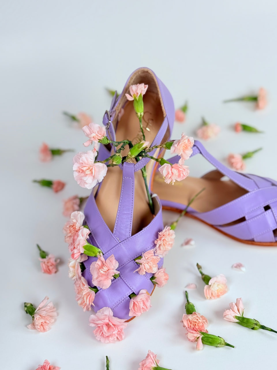 Summer Lilac Leather 1.5 cm heel