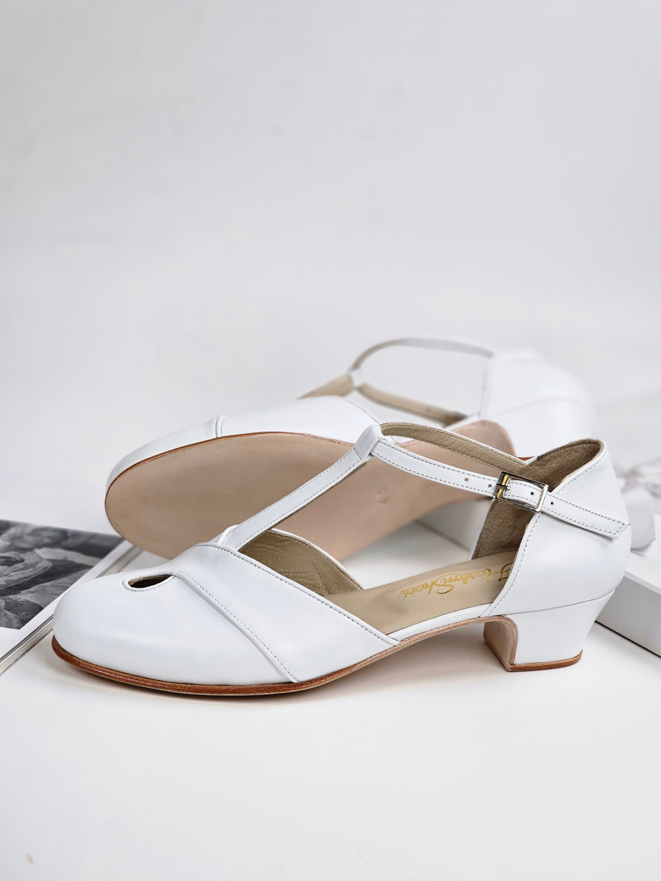 Muse White Leather 4 cm heel
