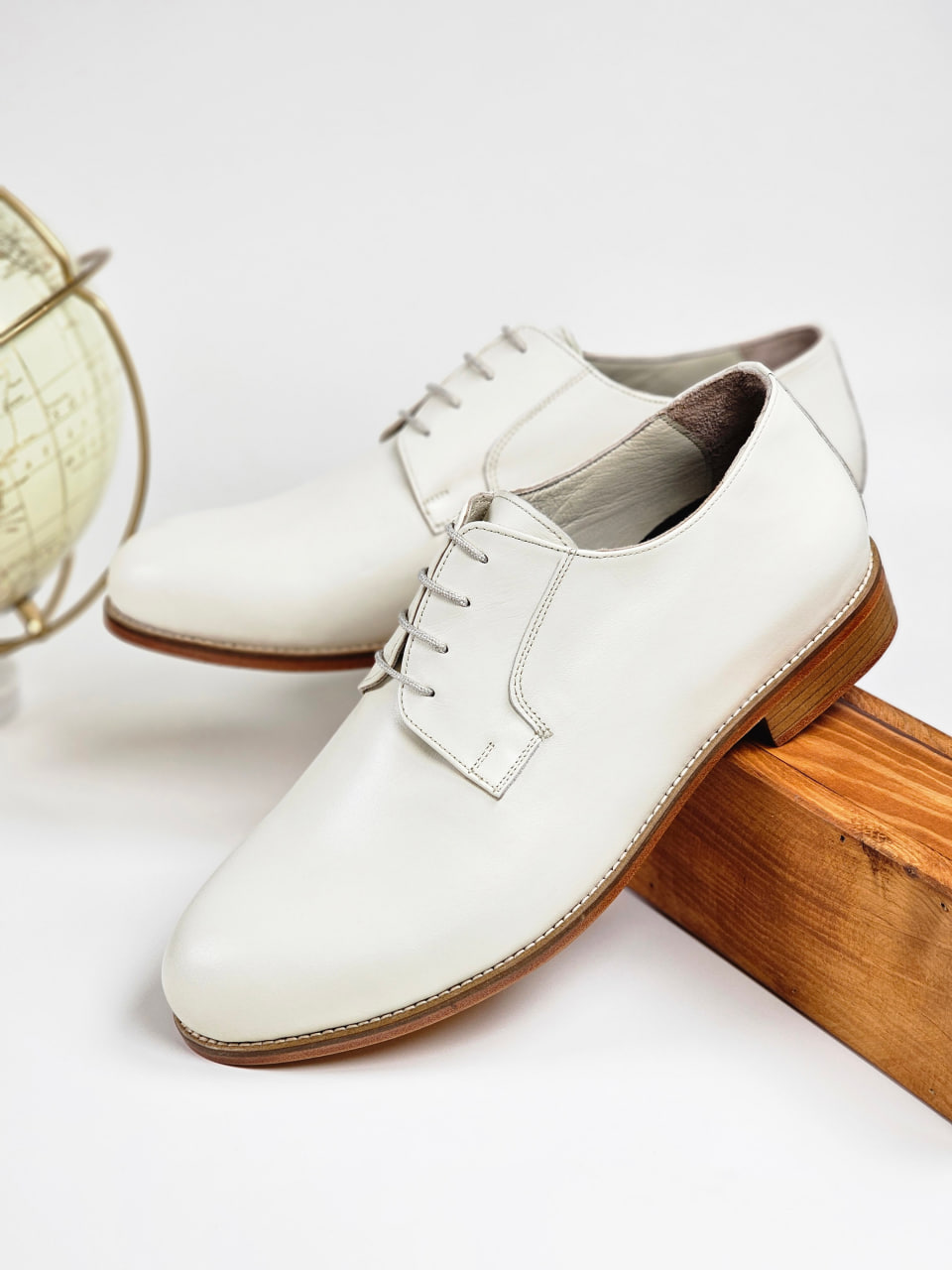 Jazz Slide Broken White Leather 2 cm heel