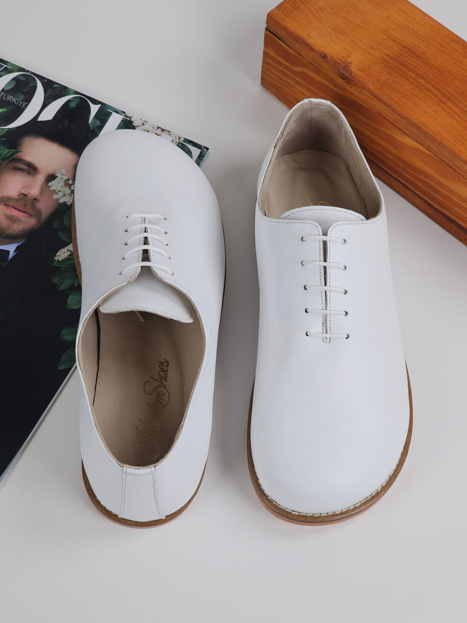Barefoot Calloway White Leather Zero Drop