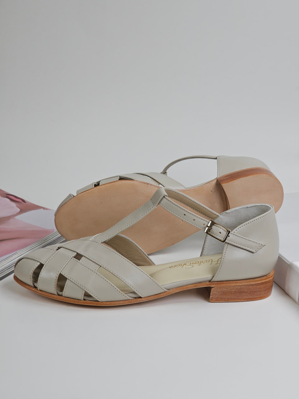 Summer Beige Leather 1.5 cm heel