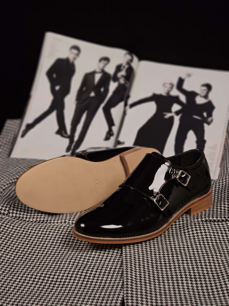 Monk Black Patent Leather