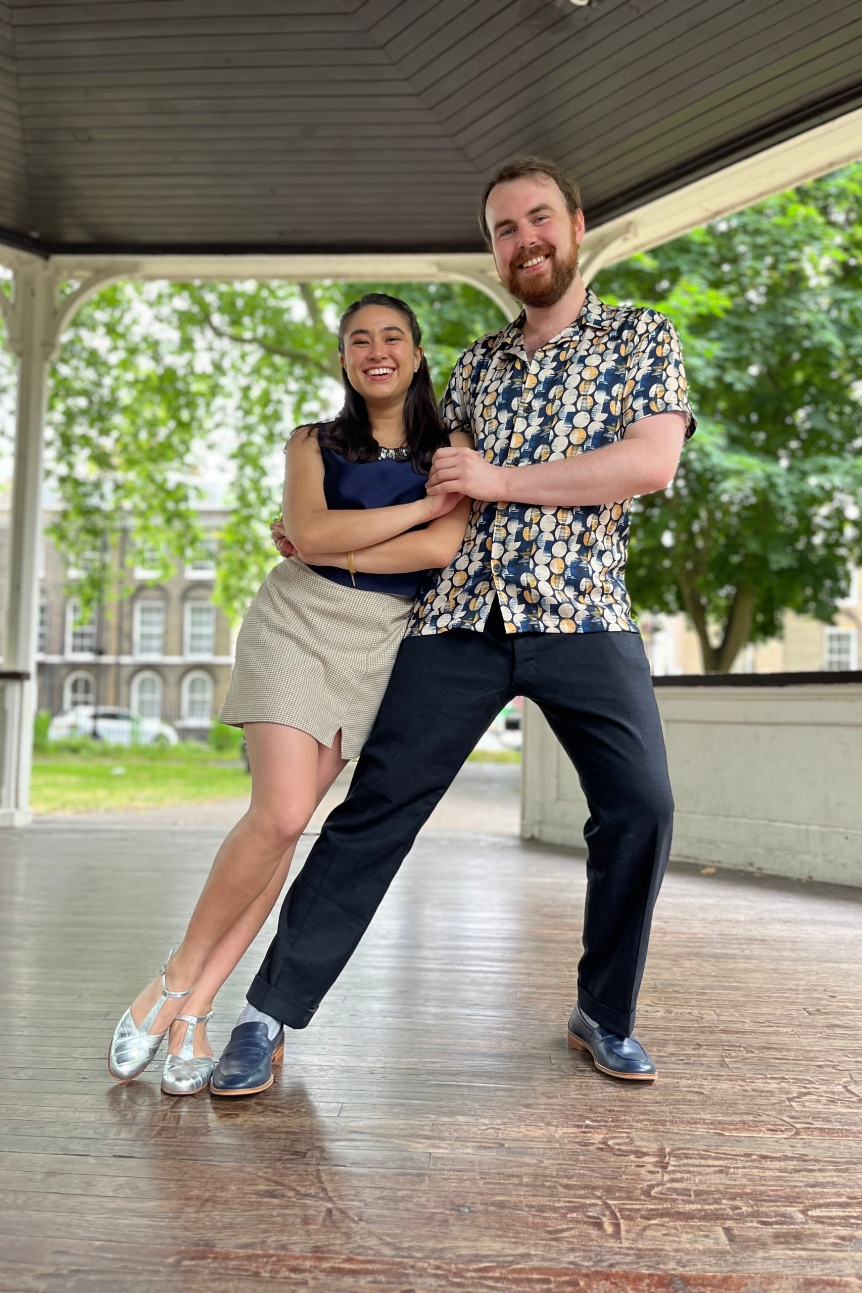 Loafers Dark Blue Leather 2 cm heel