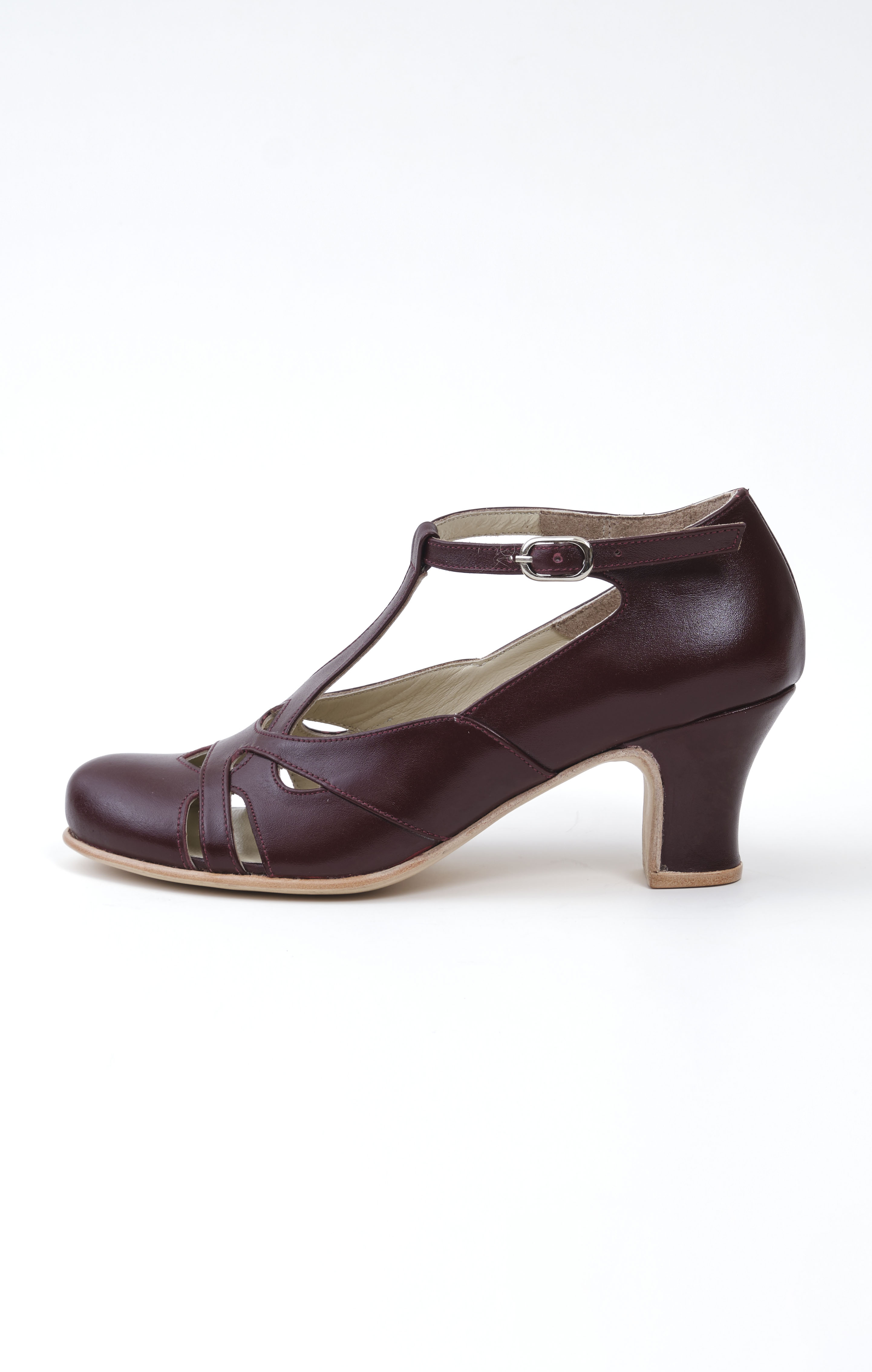 Spring Bordeaux Leather 6 cm heel