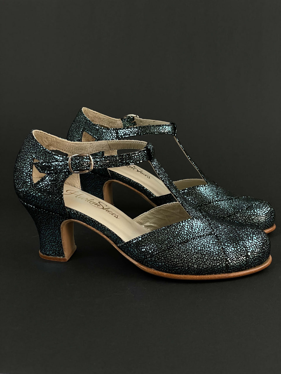 Sugar Blue Stone Suede 6 cm heel