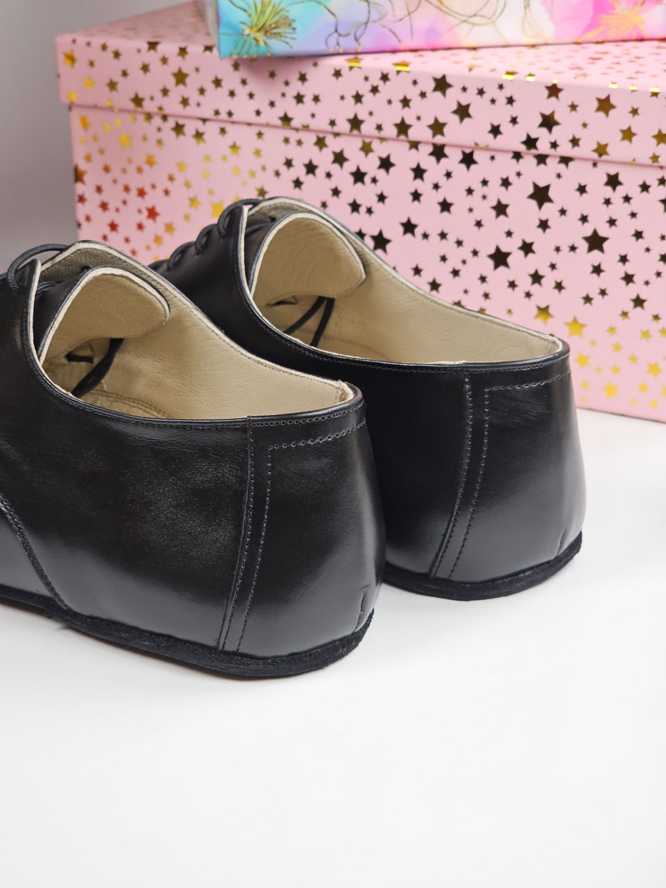 Barefoot Frankie Black Leather Zero Drop