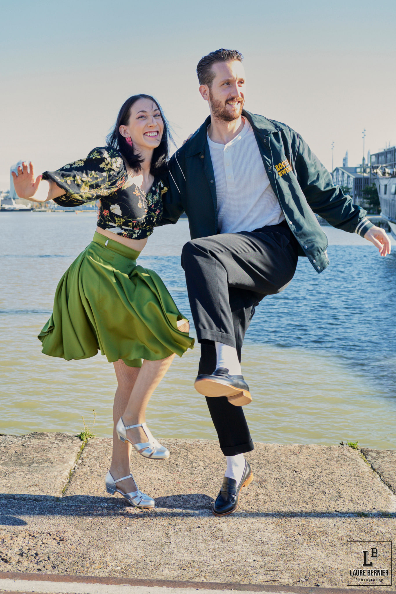 Rosy Silver Leather 3 cm heel