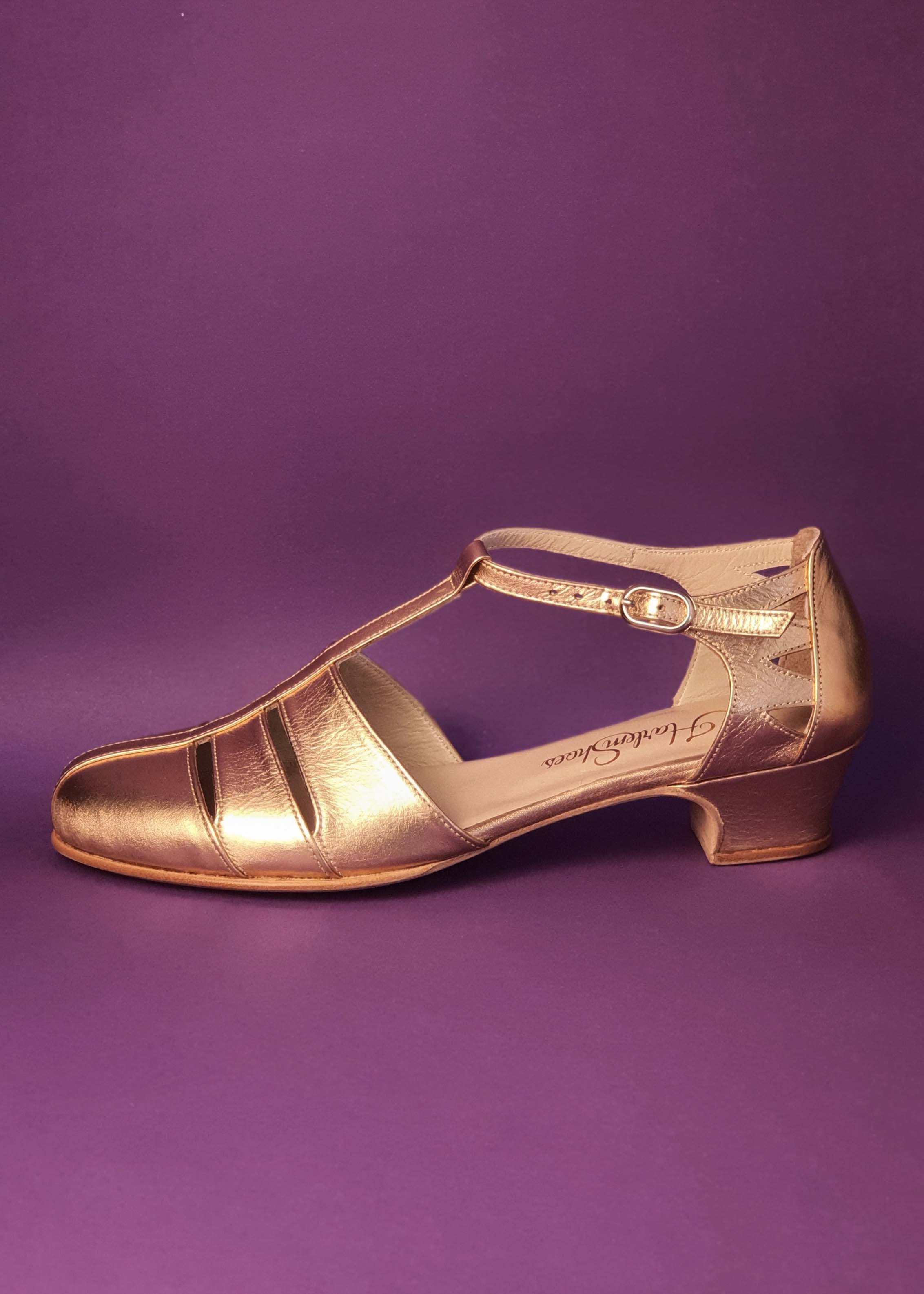 Harmony Rose Gold Leather 4 cm heel
