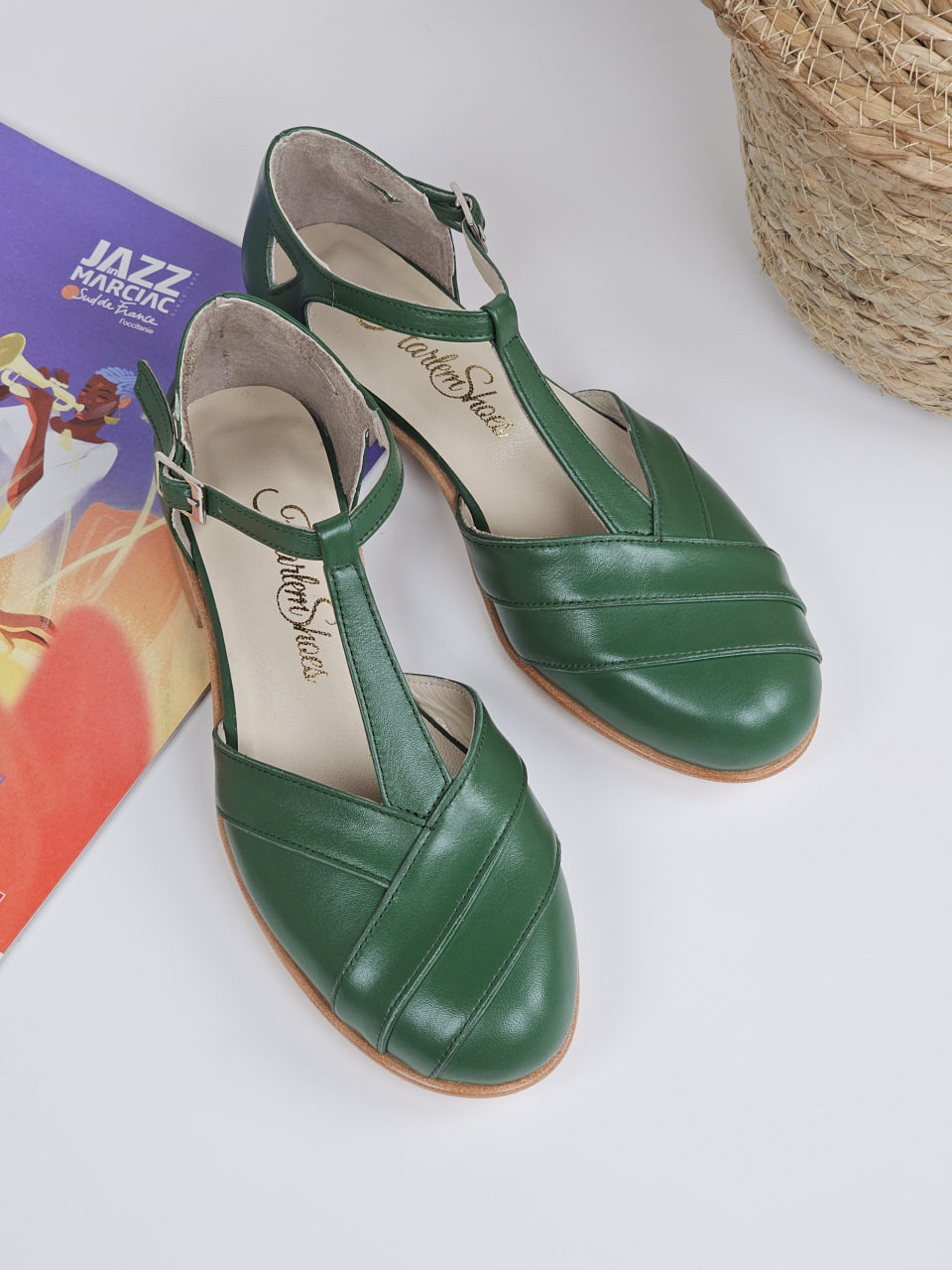 Sugar Apple Green Leather 2 cm heel