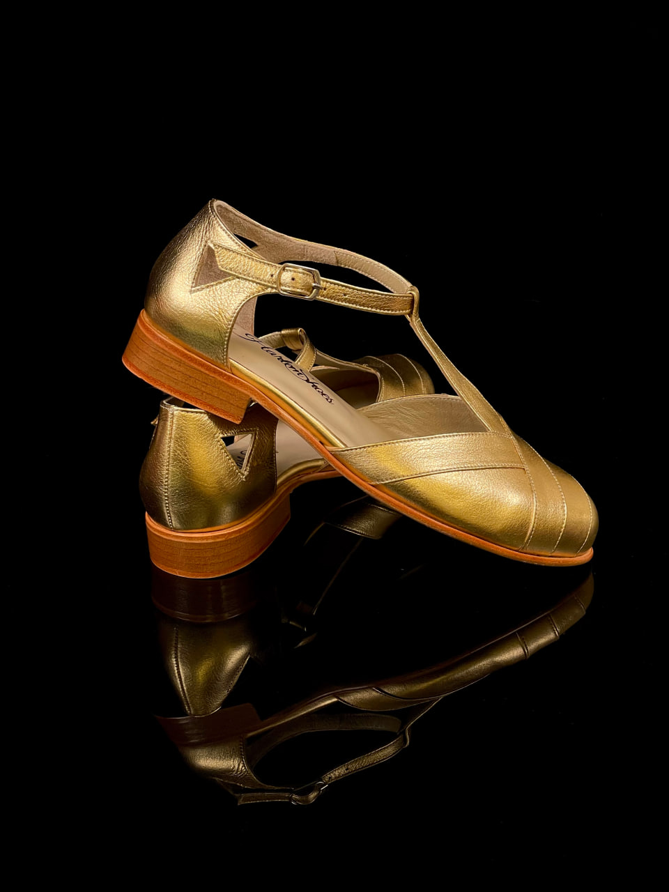 Sugar Gold Leather 2 cm heel