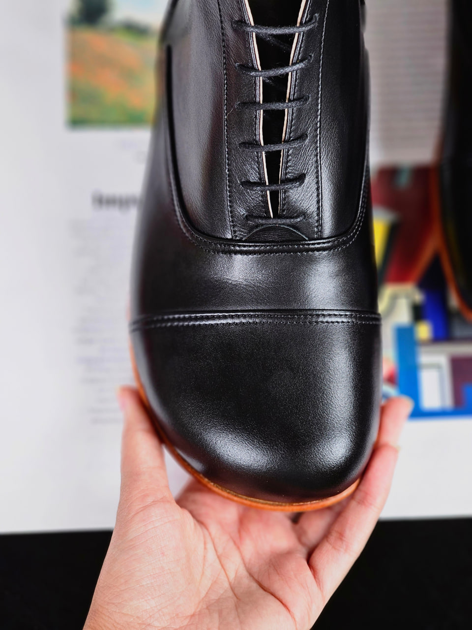 Barefoot Smooth Boots Black Leather 2 cm heel