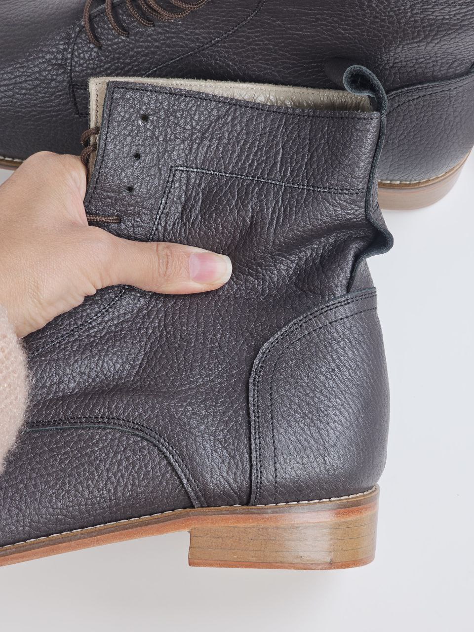 Harlem Boots Chocolate Floater Leather 2 cm heel