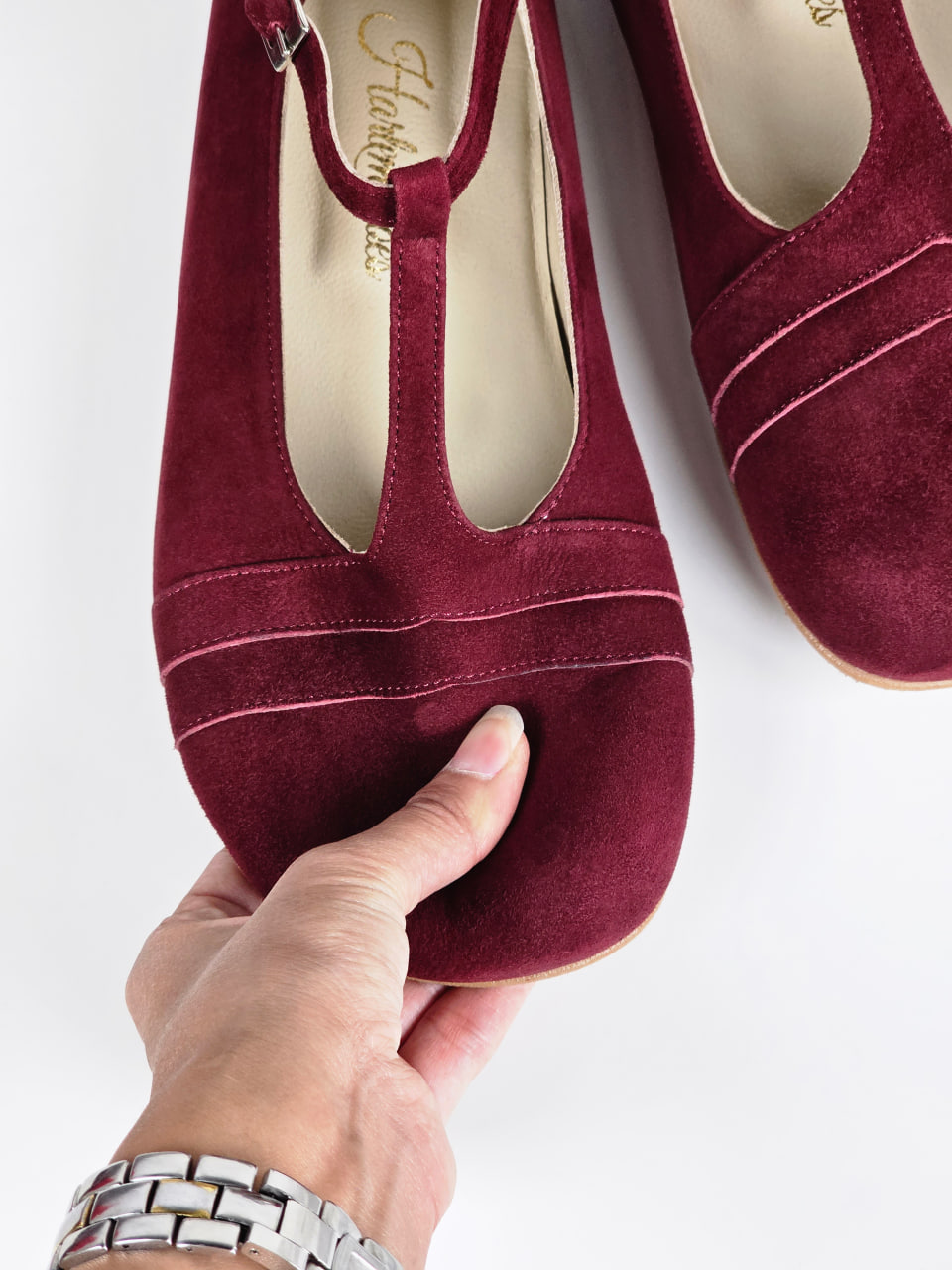 Barefoot Barbie Bordeaux Suede Zero Drop