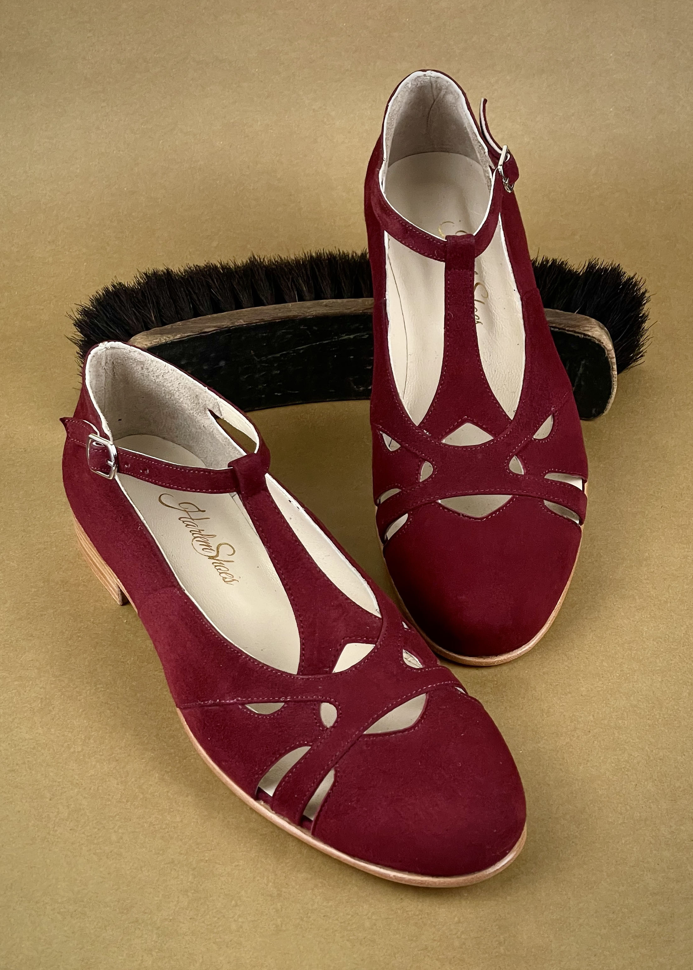 Spring Bordeaux Suede 2 cm heel