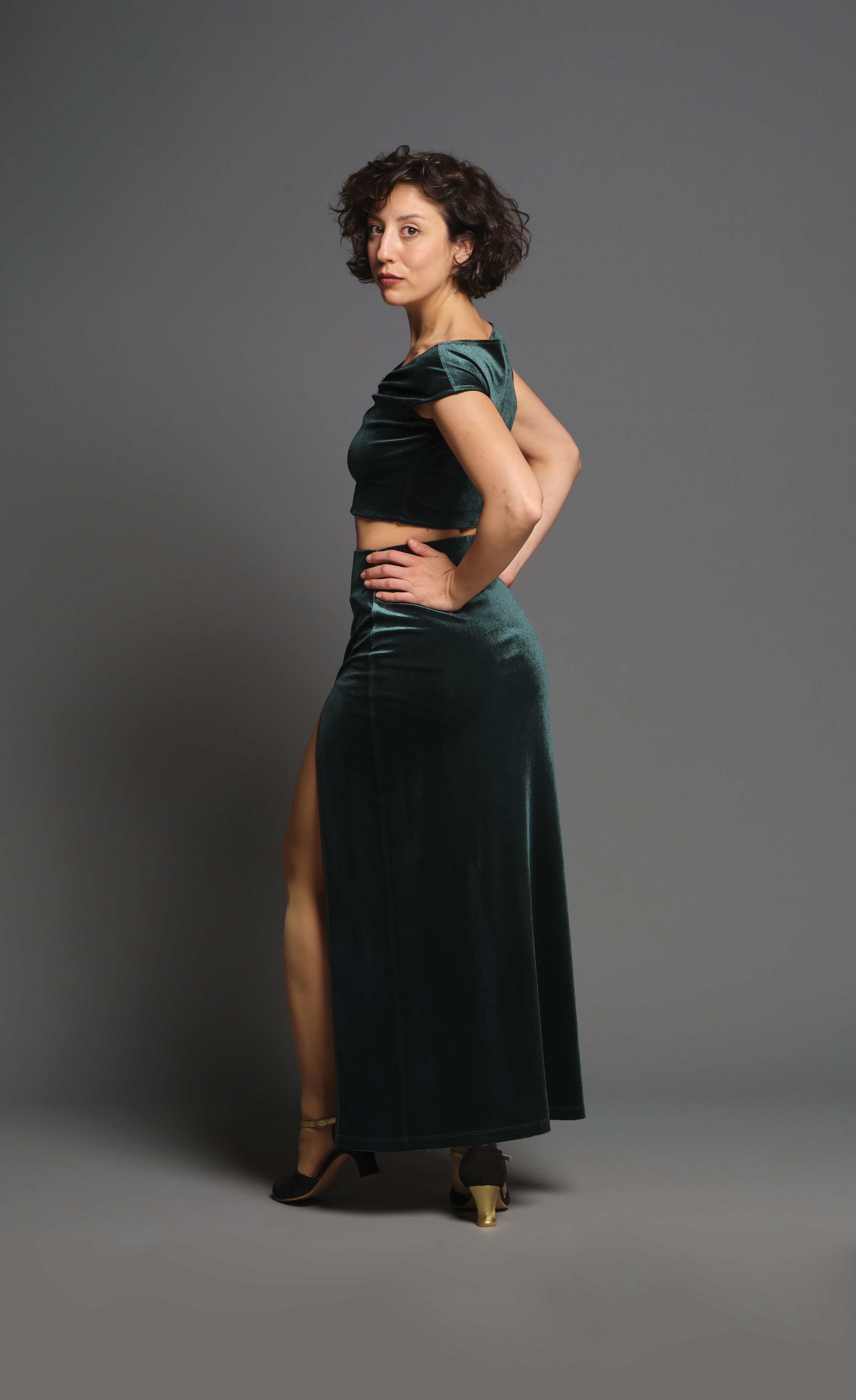 Simone Blues Dance Costume  Green