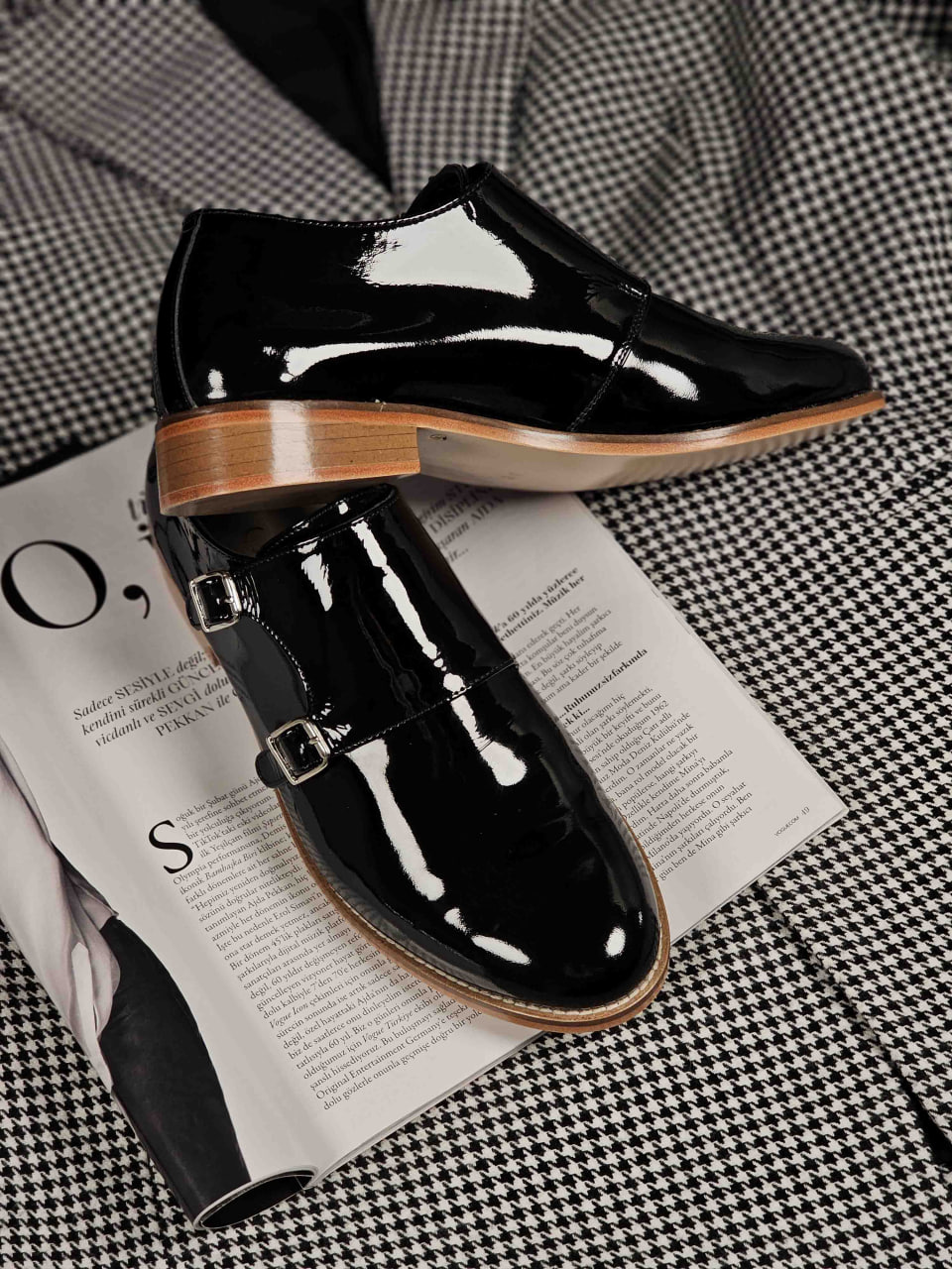 Monk Black Patent Leather